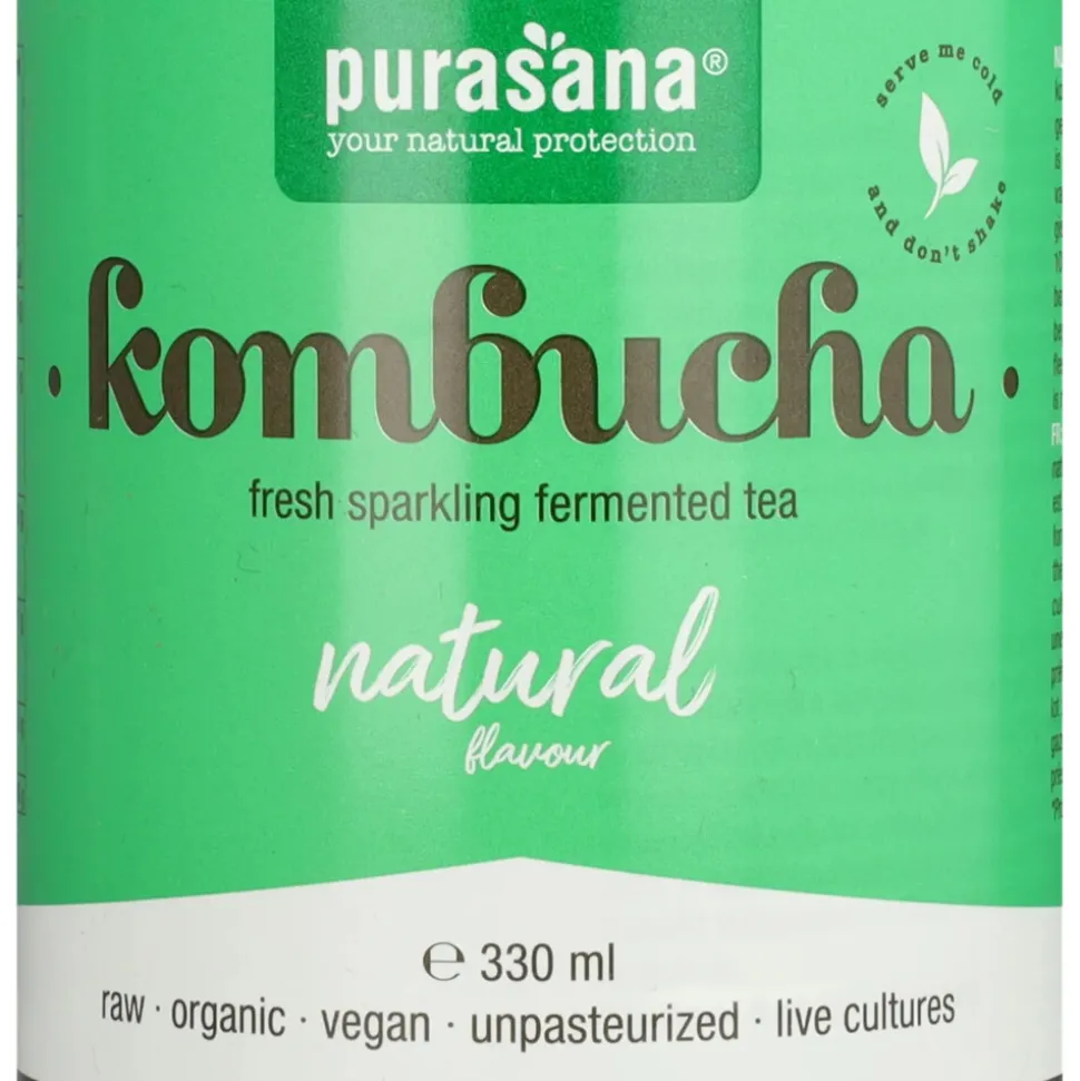 3x Purasana Kombucha Natuur 330 ml