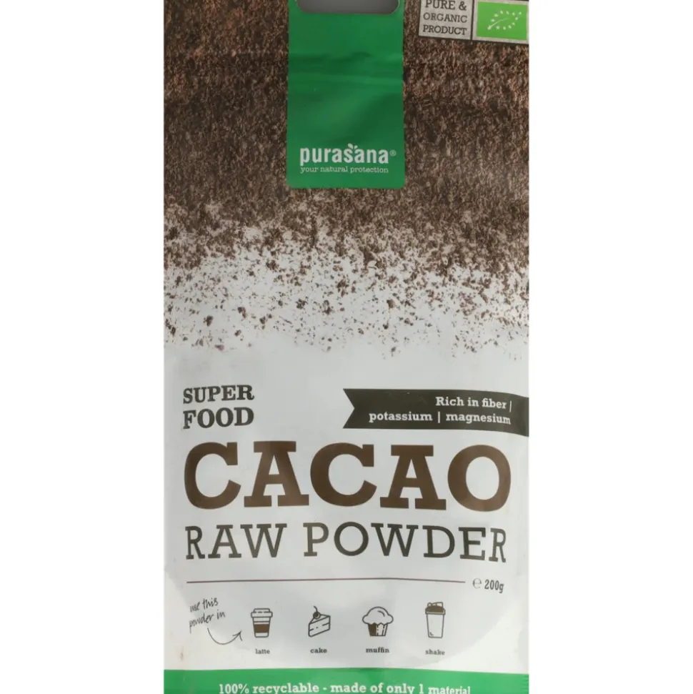 6x Purasana Superfood Cacaopoeder Bio 200 gr