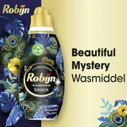8x Robijn Klein & Krachtig Wasmiddel Black Beautiful Mystery 19 Wasbeurten 665 ml