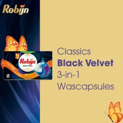 3x Robijn Wascapsules 3-in1 Black Velvet 40 stuks