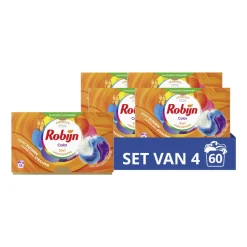 4x Robijn Wascapsules 3-in-1 Color 15 stuks