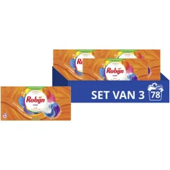 3x Robijn Wascapsules 3-in-1 Color 26 stuks