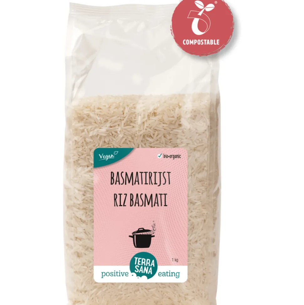 3x Terrasana Basmatirijst Wit 1 kg