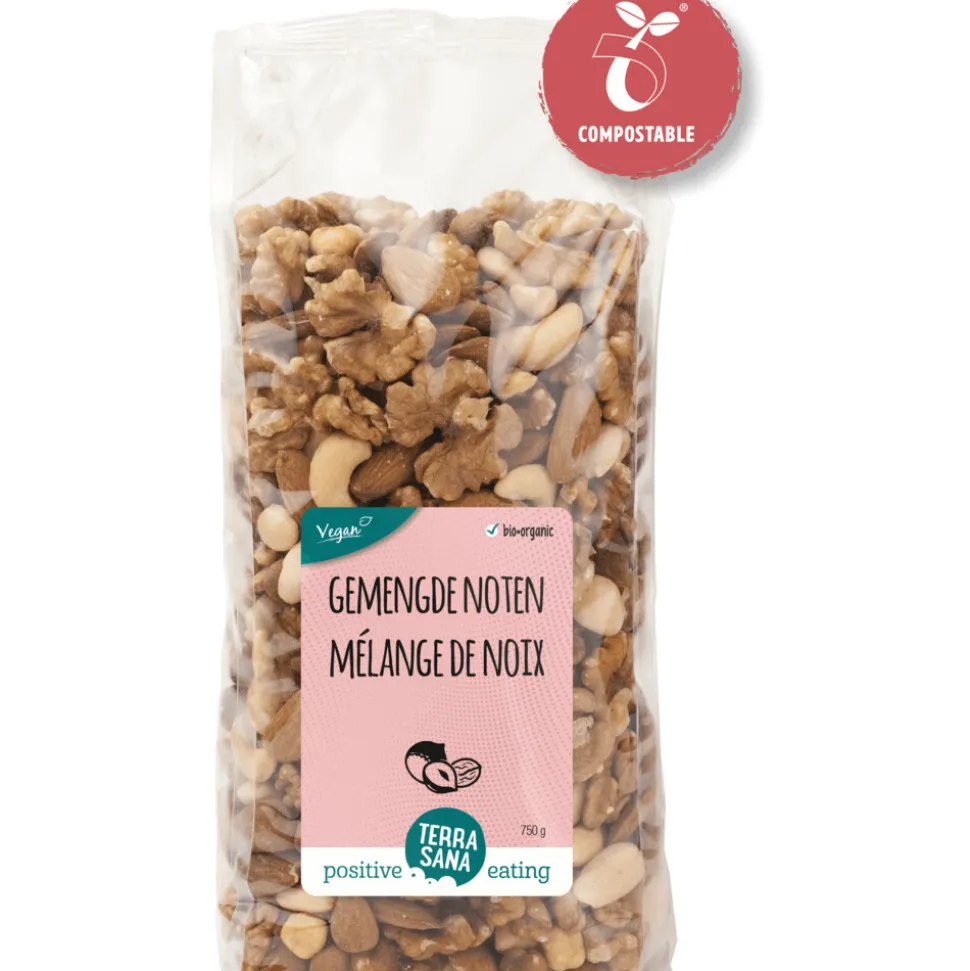 3x Terrasana Gemengde Noten 750 gr