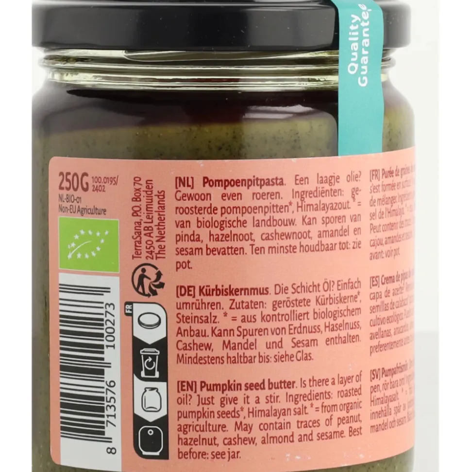 2x Terrasana Pompoenpitpasta Biologisch 250 gr