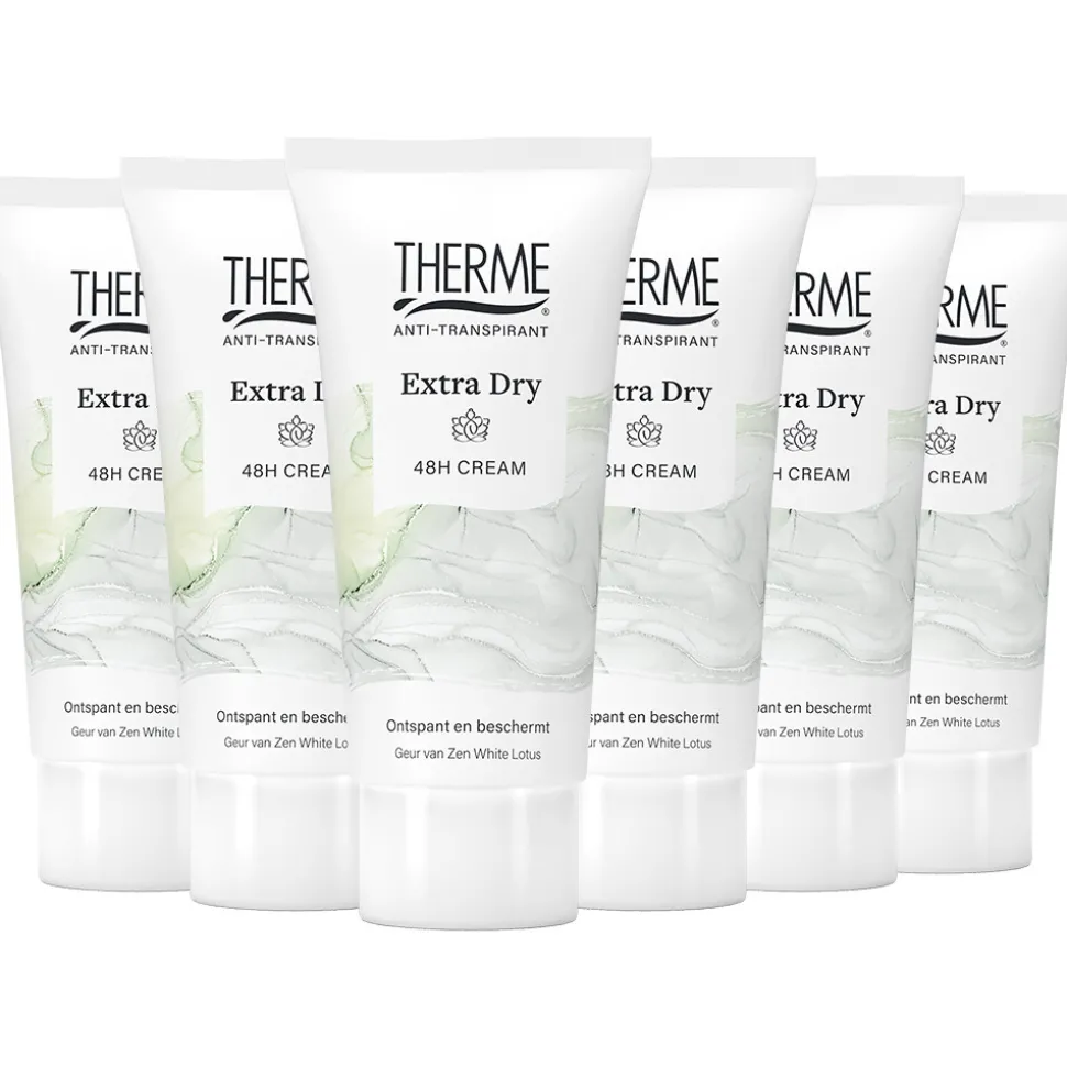 6x Therme Crème Anti-Transpirant Extra Dry 60 ml