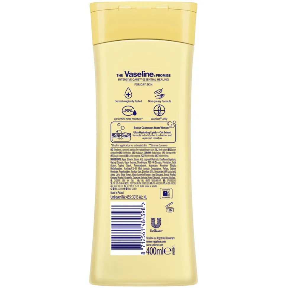 6x Vaseline Bodylotion Essential Healing 400 ml
