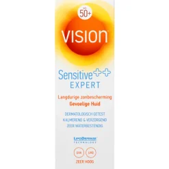 2x Vision Zonnebrand Sensitive SPF 50 185 ml