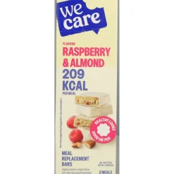 6x WeCare Meal Replacement Bars Raspberry Almond 116 gr