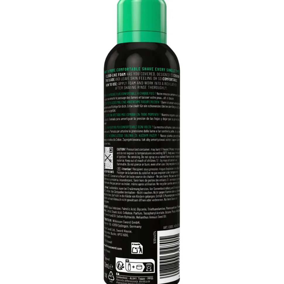 6x Wilkinson Sensitive Shave Foam 200 ml