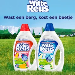 2x Witte Reus Wasmiddel Gel 100 Wasbeurten 4,5 liter