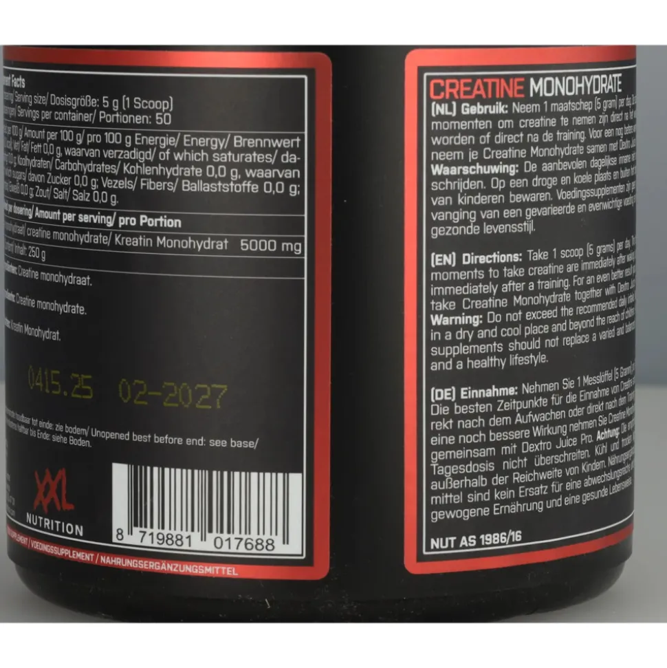 XXL Nutrition Creatine Monohydraat 250 gr