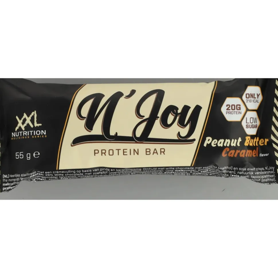 15x XXL Nutrition NJOY Proteïne Bar Pindakaas Caramel 55 gr