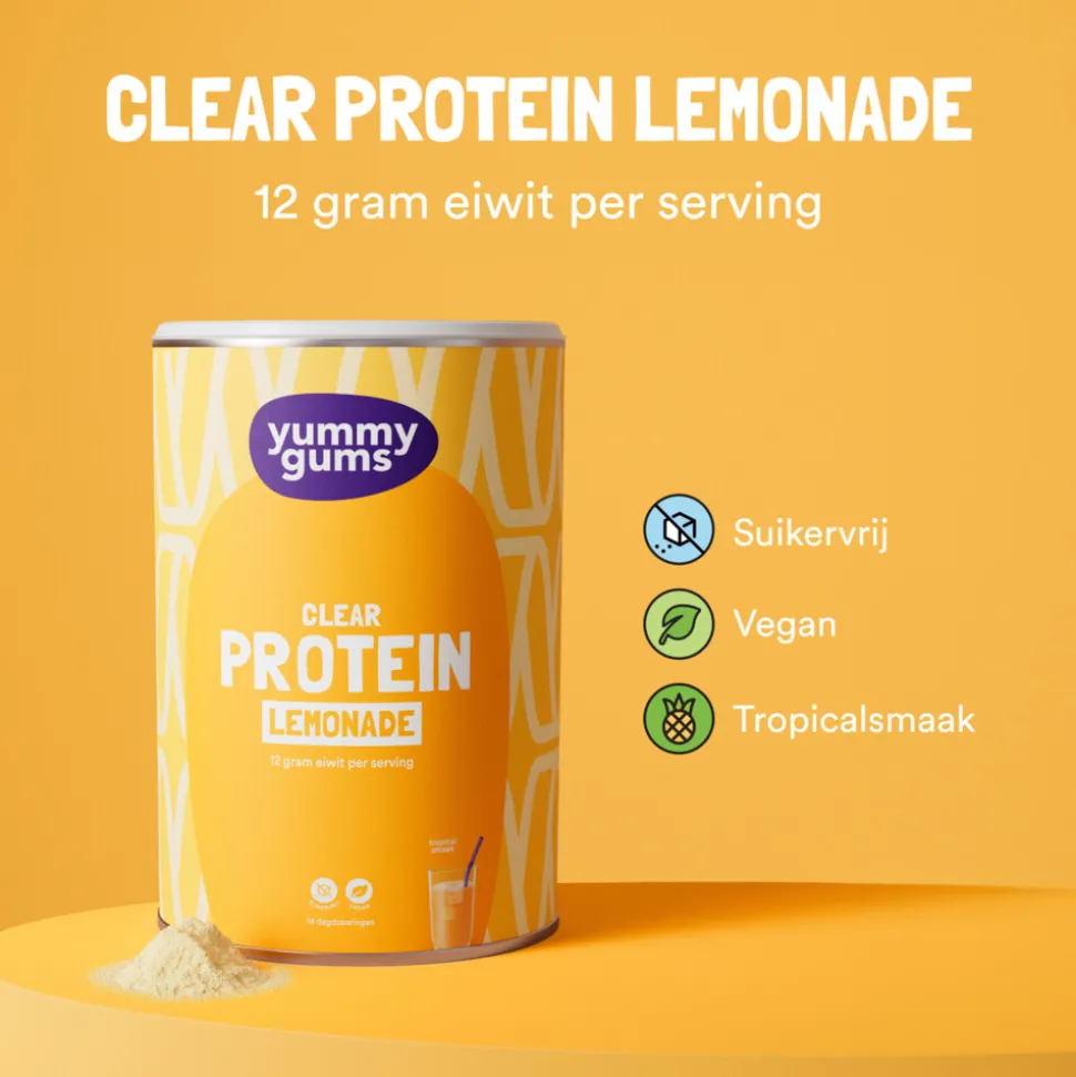 2x Yummygums Clear Protein Lemonade 224 gr