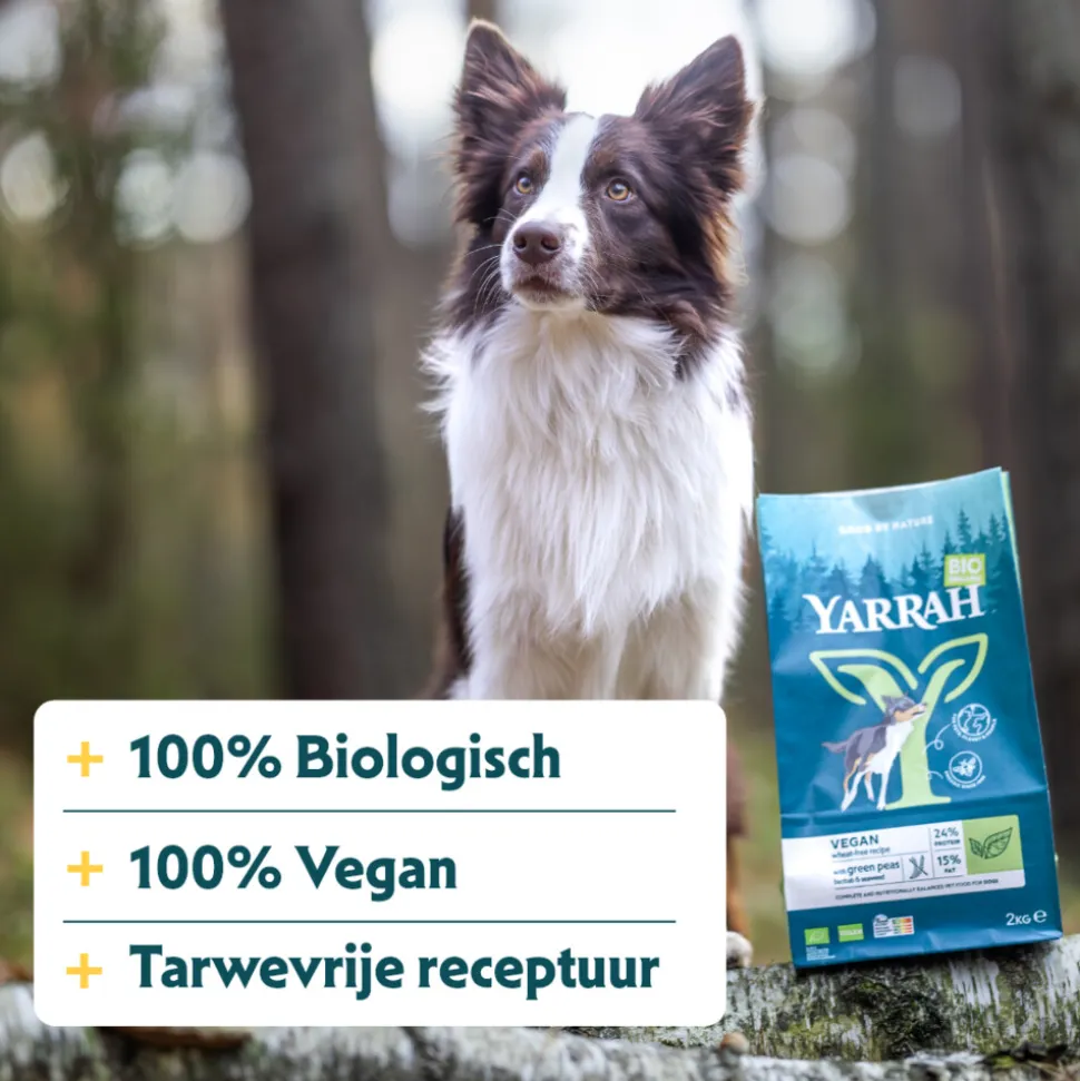 Yarrah Bio Hondenvoer Vegetarisch Tarwe Vrij 2 kg