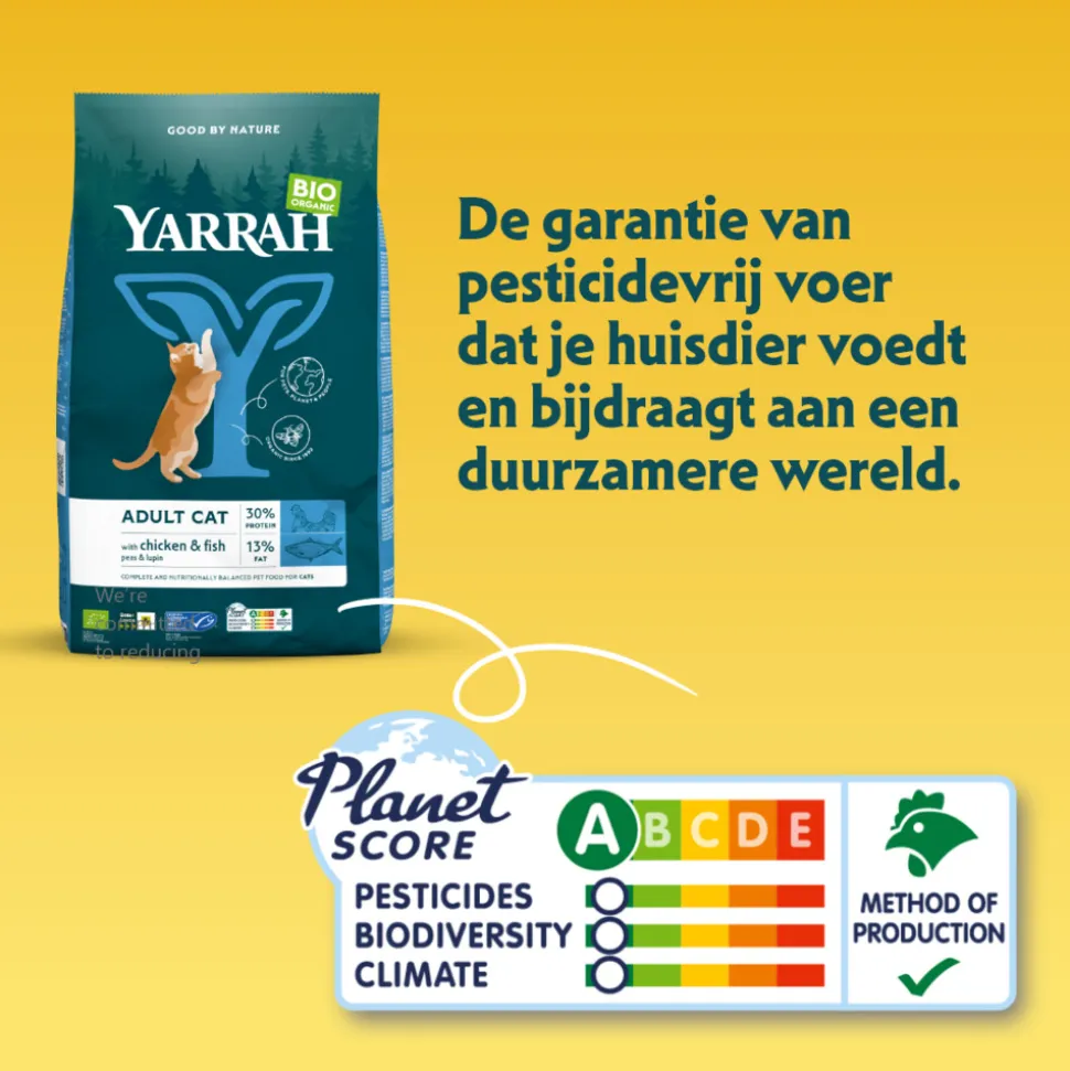 Yarrah Bio Kattenvoer Adult Vis 2,4 kg