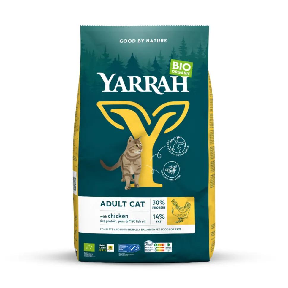 Yarrah Bio Kattenvoer Adult Kip 2,4 kg