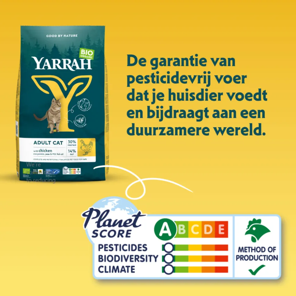 Yarrah Bio Kattenvoer Adult Kip 2,4 kg