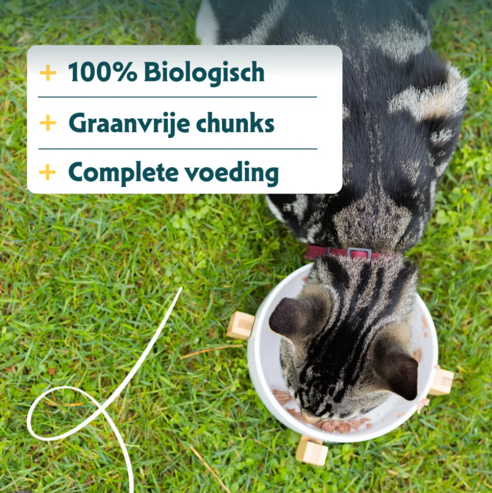 Yarrah Bio Kattenvoer Chunks Kip & Kalkoen 100 gr