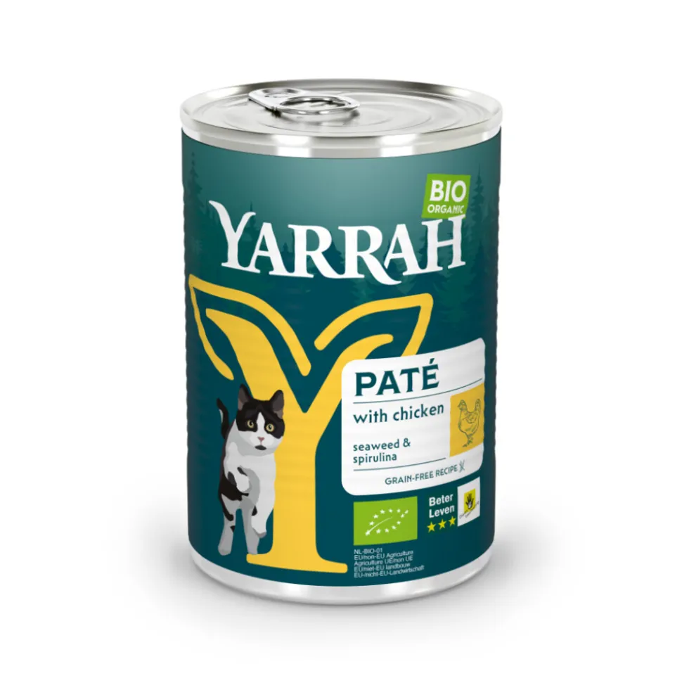 Yarrah Bio Kattenvoer Paté Kip 400 gr