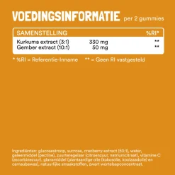 Yummygums Kurkuma Gember Gummies 60 stuks