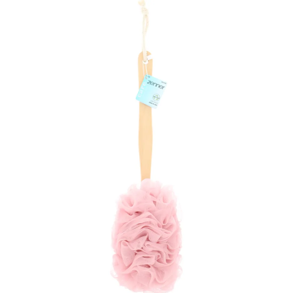 Zenner Bad Puff-Borstel Roze 1 Stuk